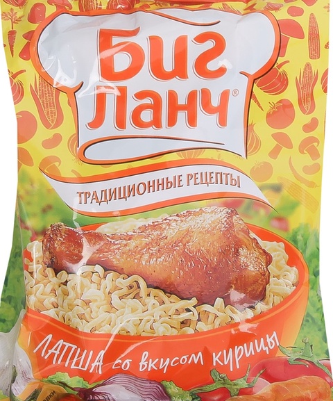 Лапша со вкусом курицы Биг Ланч 75г пакет в Железноводске — 30 ₽