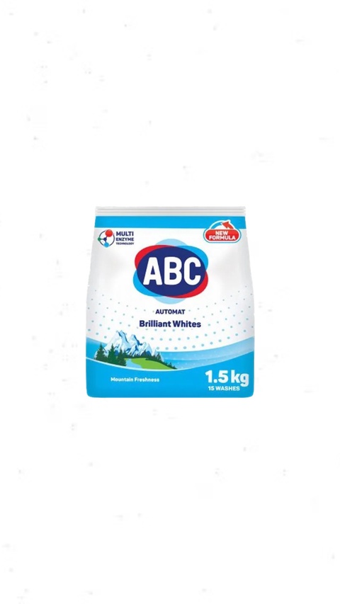 Стиральный порошок ABC Automatic Bright White Альпийская свежесть для белого белья 1,5 кг - 300 ₽