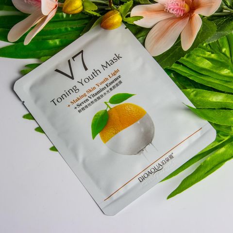 BIOAQUA Маска для лица апельсин с витаминами V7 - 25 ₽