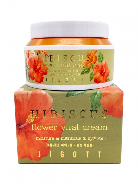 Jigott Крем антивозрастной с экстрактом гибискуса – Hibiscus flower vital cream, 100мл - 910 ₽