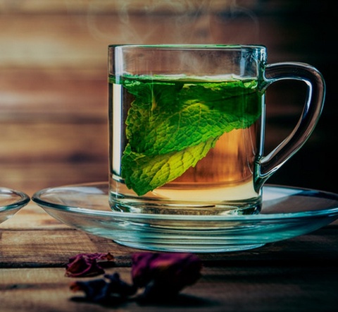 Чай в стакане с вишней, корицей, мятой в Минеральных Водах — 120 ₽