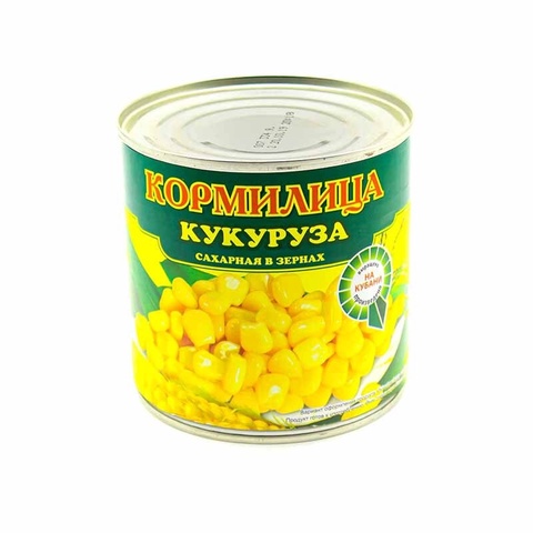 Кукуруза сахарная в зернах Кормилица 340г ж/б в Пятигорске — 76 ₽
