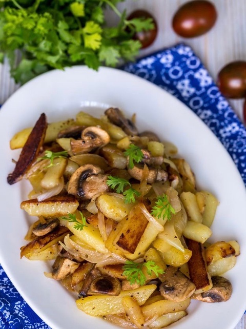 Картофель с грибами - 90 ₽