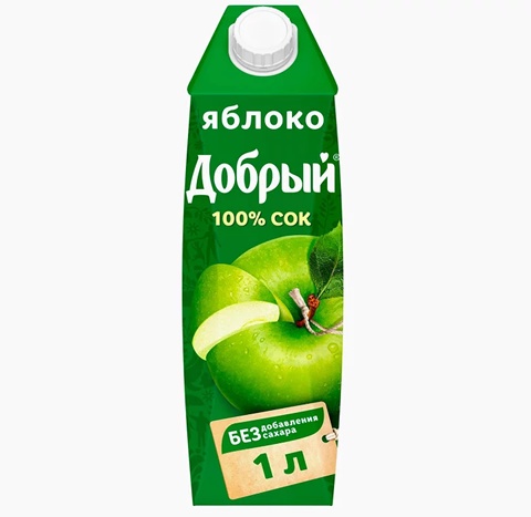 Сок Добрый яблоко 1 л. - 130 ₽