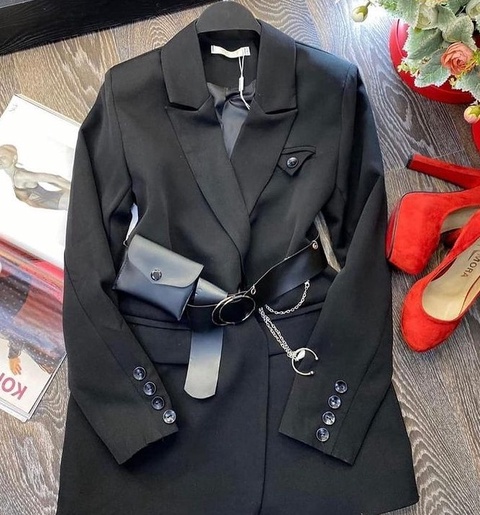 Пиджак женский черный - 2 750 ₽
