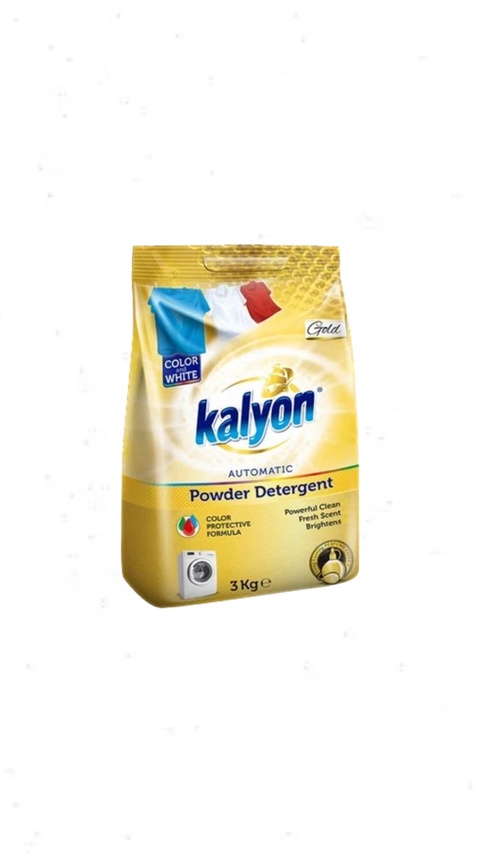 Порошок стиральный автомат для белого и цветного белья KALYON POWDER DETERGENT Золото 3 кг в Железноводске — 500 ₽