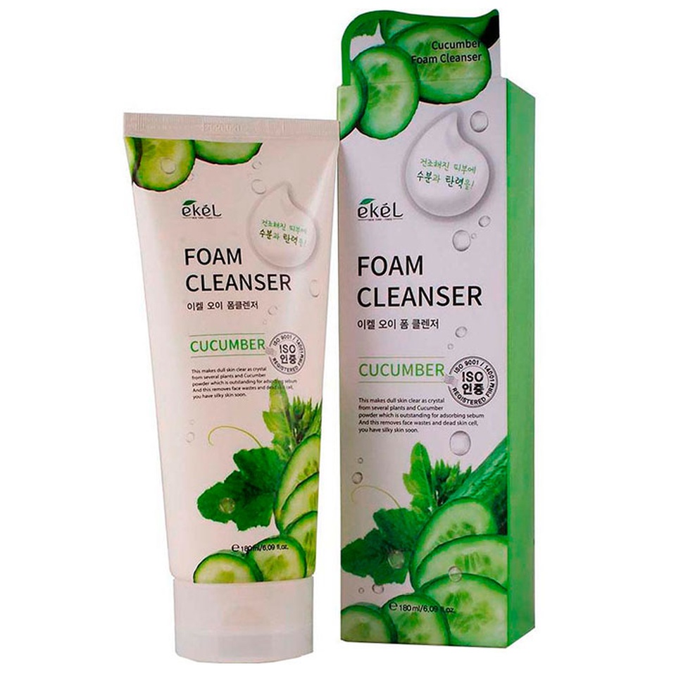 Ekel Пенка для умывания с экстрактом огурца - Cucumber foam cleanser, 180мл - 555 ₽, заказать онлайн.