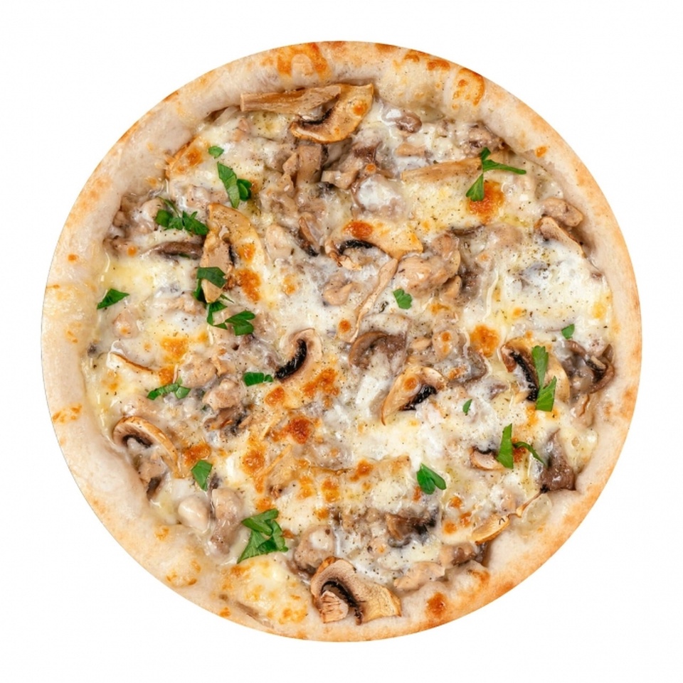 Пицца "Куриный жульен", 41 см - 649 ₽, заказать онлайн.