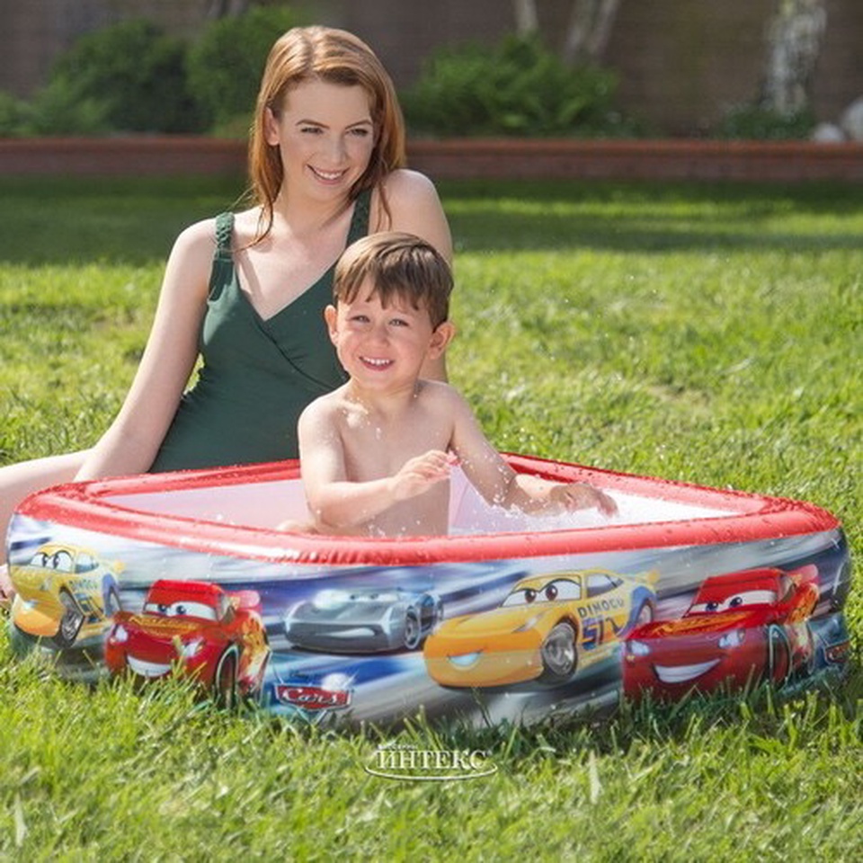 Детский бассейн с надувным дном Тачки 86*25 см - 800 ₽, заказать онлайн.