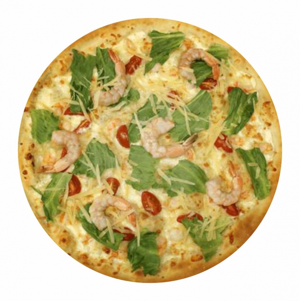 Пицца "Цезарь с креветками", 41 см - 849 ₽, заказать онлайн.