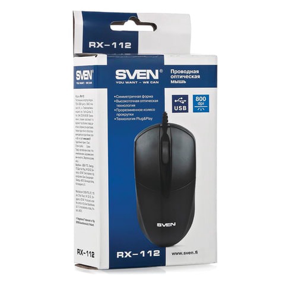 Мышь Sven RX-112 - 350 ₽, заказать онлайн.