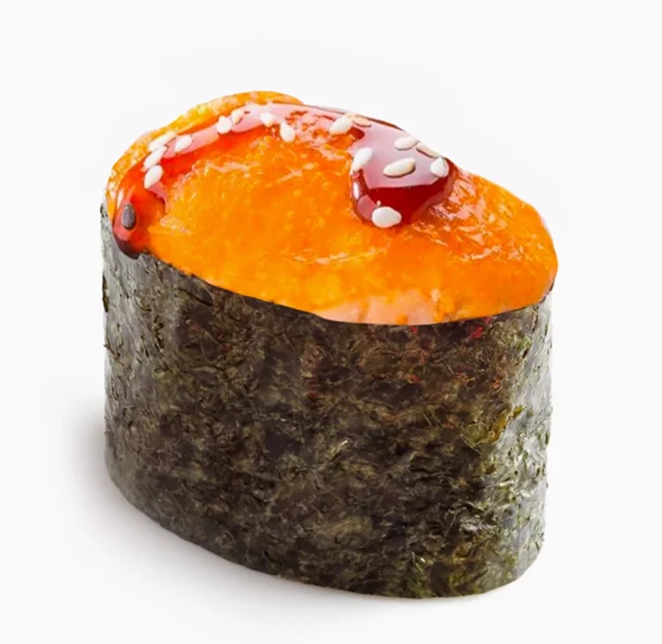 Суши Запеченный лосось  (1 шт.) - 140 ₽, заказать онлайн.
