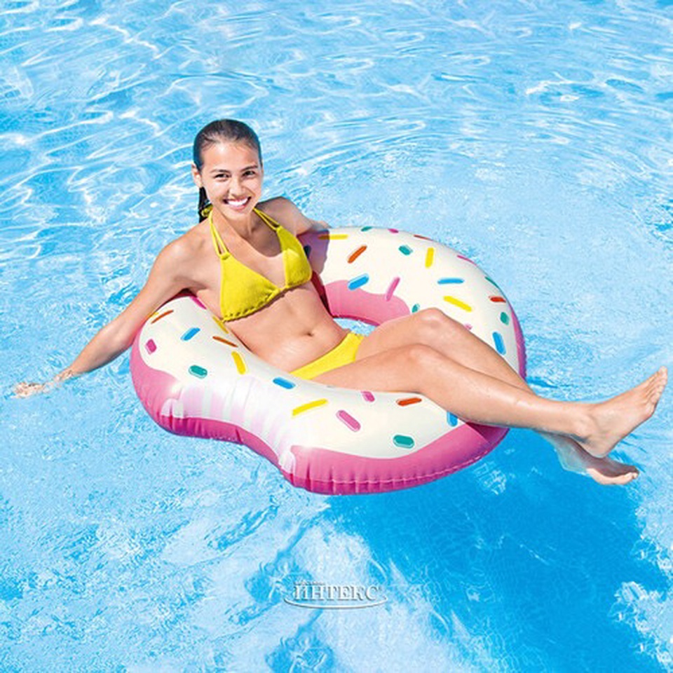 Надувной круг Надкусанный Пончик 94 см - 550 ₽, заказать онлайн.