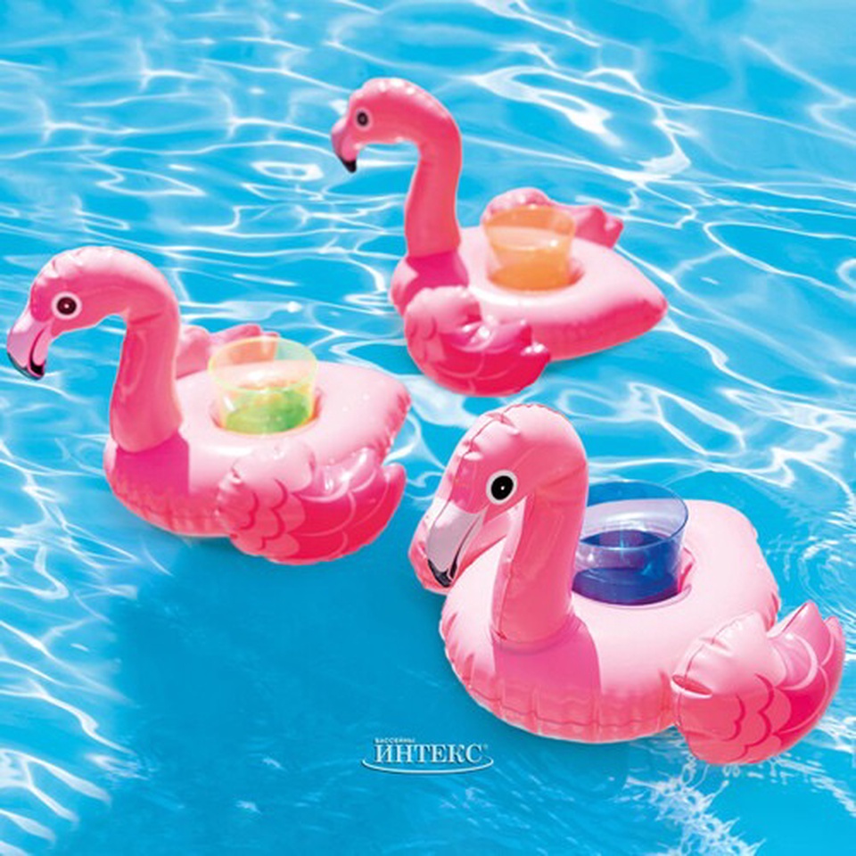 Надувной подстаканник Фламинго 28*25 см, 3 шт - 350 ₽, заказать онлайн.