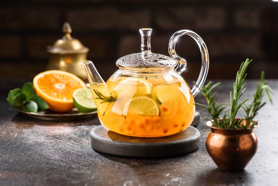 Чайник чая с облепихой и апельсином - 120 ₽, заказать онлайн.
