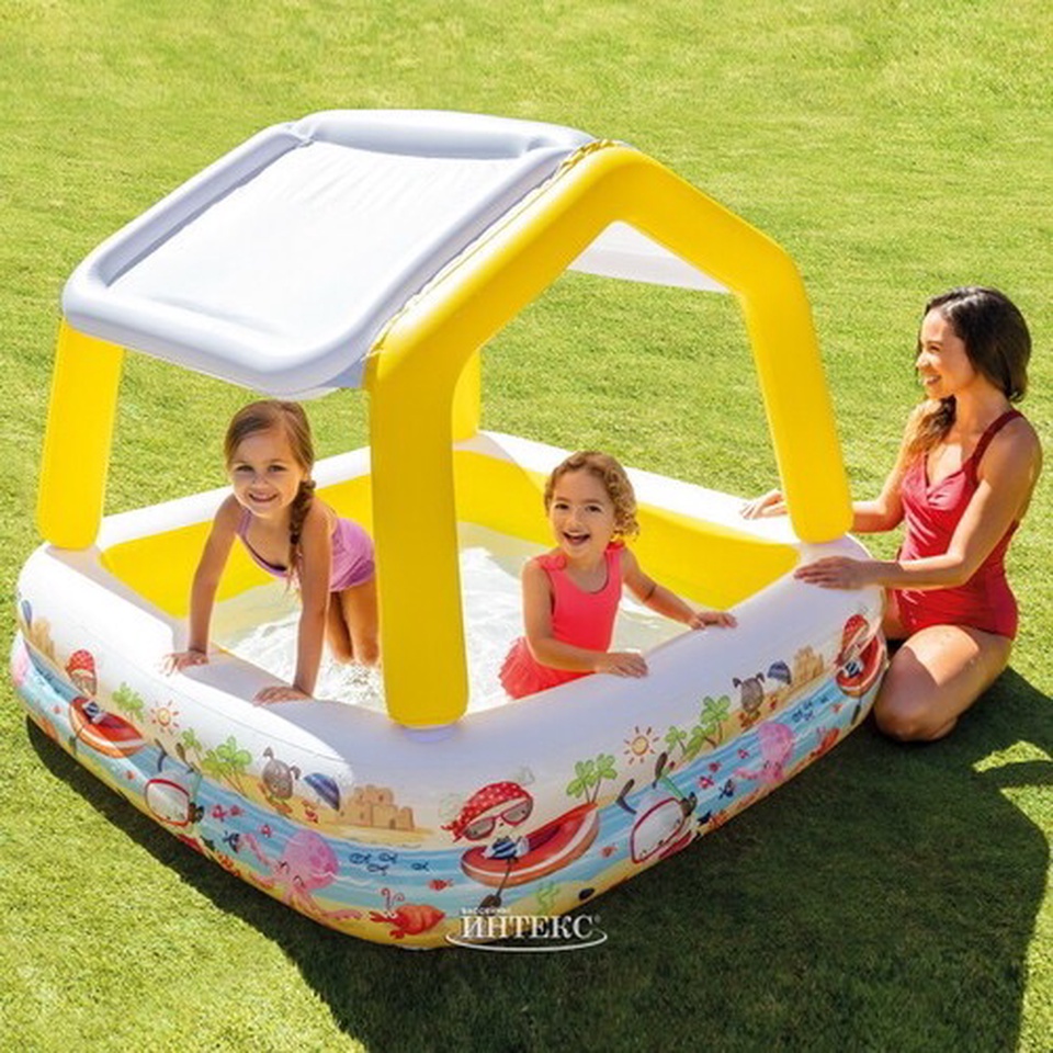 Детский бассейн с навесом Семейный 157*122 см - 2 250 ₽, заказать онлайн.