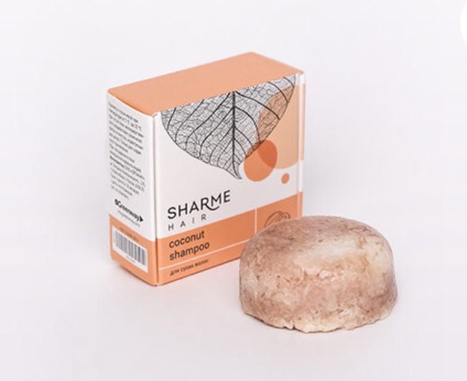 Натуральный твердый шампунь Sharme Hair Coconut (Кокос) - 310 ₽, заказать онлайн.