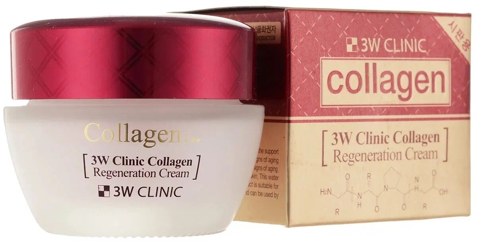 3W Clinic Крем для лица лифтинг с коллагеном – Collagen regeneration cream, 60мл - 938 ₽, заказать онлайн.
