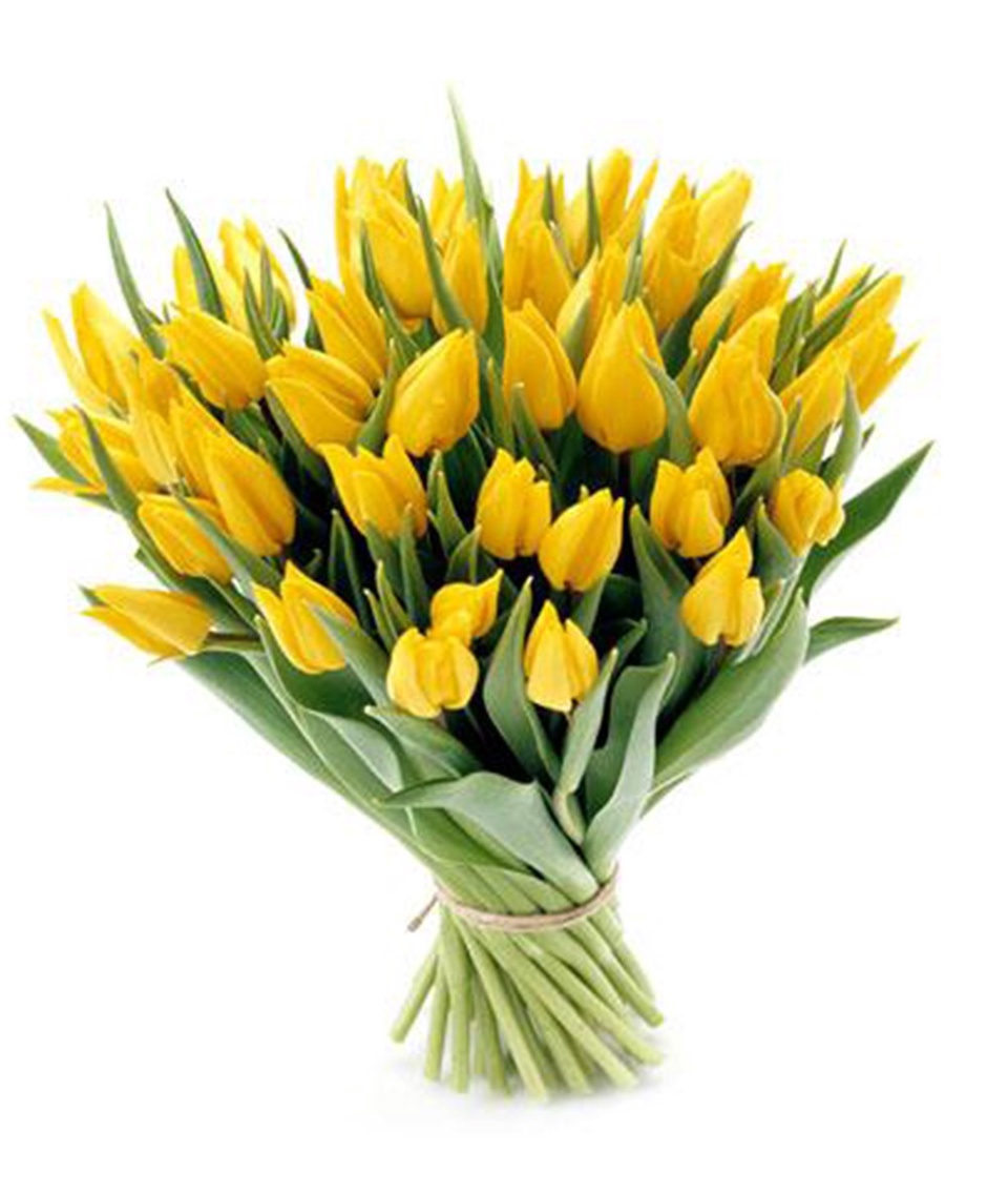 Тюльпаны желтые - 70 ₽, заказать онлайн.