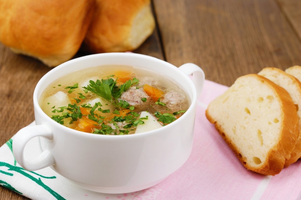 Суп с фрикадельками - 200 ₽, заказать онлайн.
