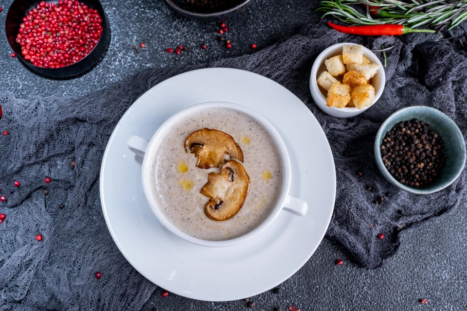 Крем-суп из грибов - 300 ₽, заказать онлайн.