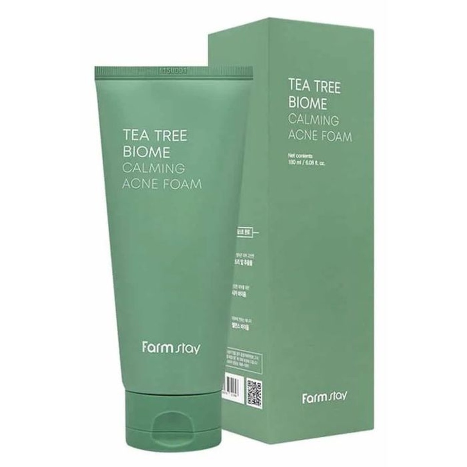 FarmStay  Успокаивающая пенка для умывания проблемной кожи - Tea Tree Biome Calming Acne Foam ,180мл - 1 359 ₽, заказать онлайн.