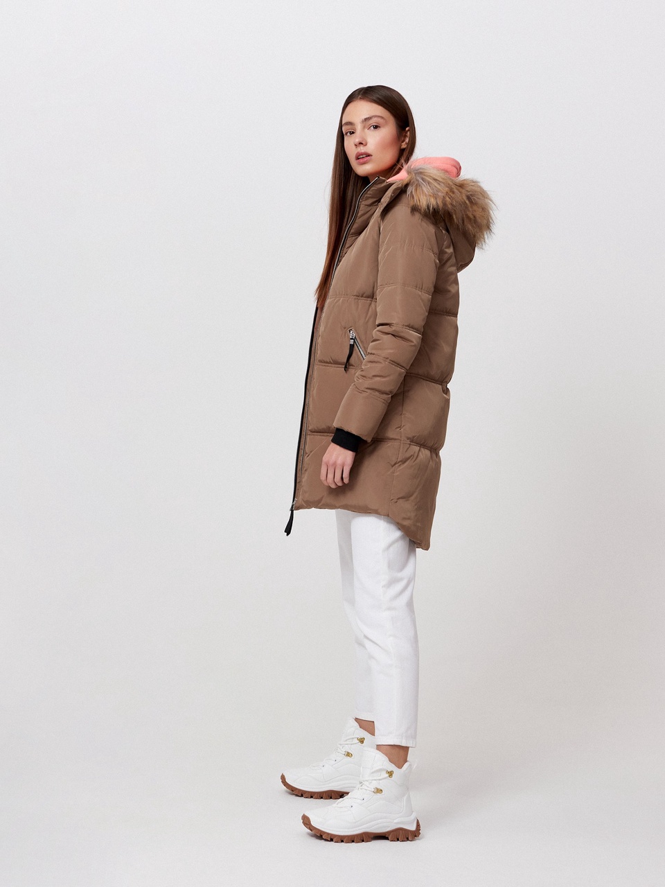 Стеганое пальто с капюшоном - 3 999 ₽, заказать онлайн.