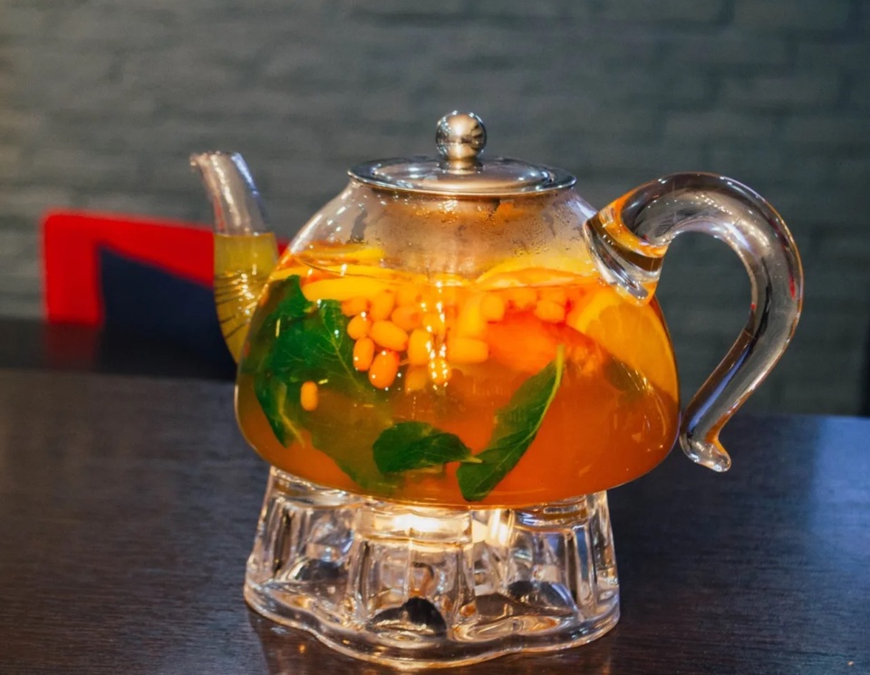 Чайник чая с облепихой и апельсином - 290 ₽, заказать онлайн.