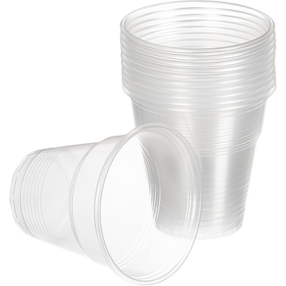Стаканы прозрачные пластик 100мл 100шт - 65 ₽, заказать онлайн.