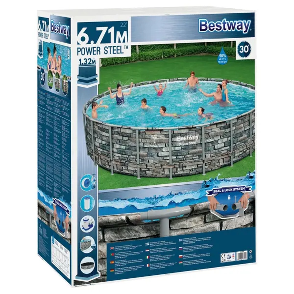Каркасный бассейн Bestway 56889 круглый 671х132 см - 69 900 ₽, заказать онлайн.