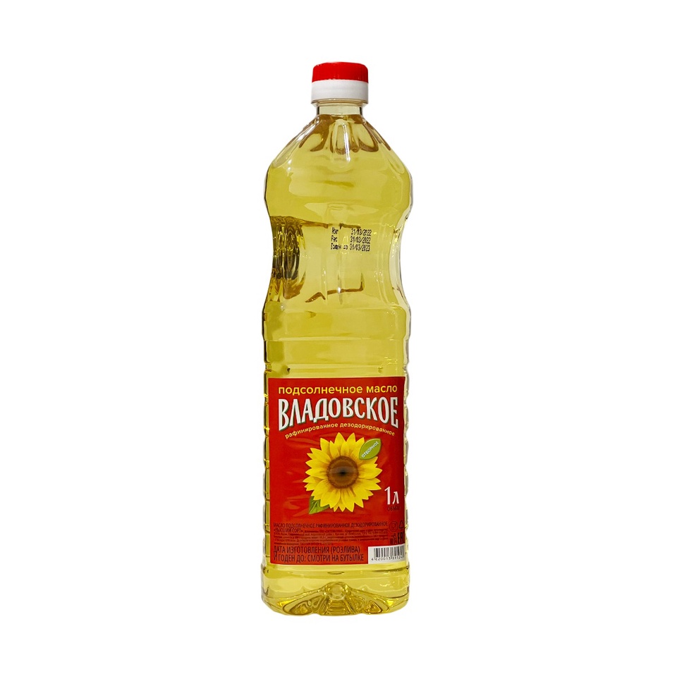 Владовское 1л подсолнечное масло рафин/дезод - 290 ₽, заказать онлайн.