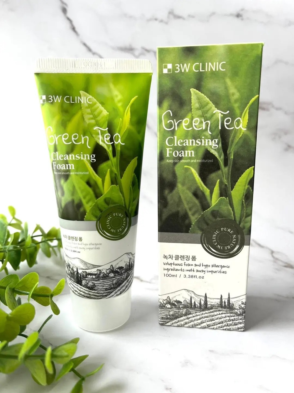 3W Clinic пенка для умывания Green Tea Foam Cleansing, 100 мл - 200 ₽, заказать онлайн.