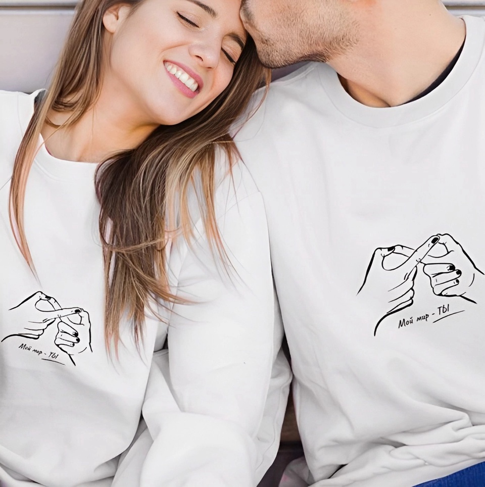 Парные футболки для пар, влюблённых.. - 999 ₽, заказать онлайн.