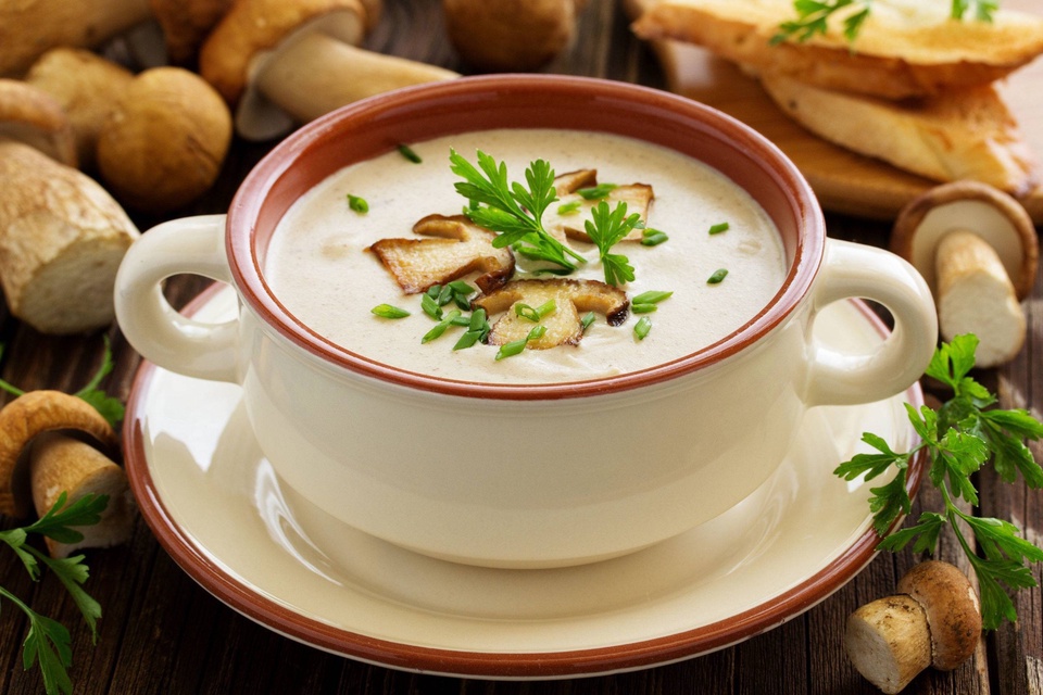 Крем-суп грибной - 370 ₽, заказать онлайн.