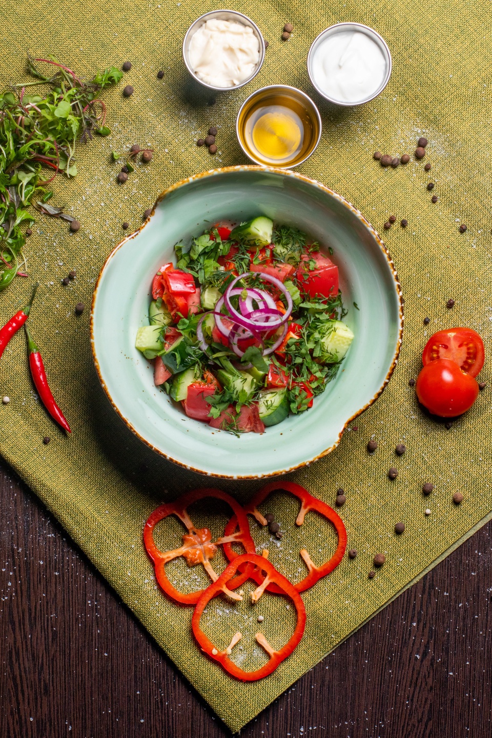 Салат овощной - 240 ₽, заказать онлайн.