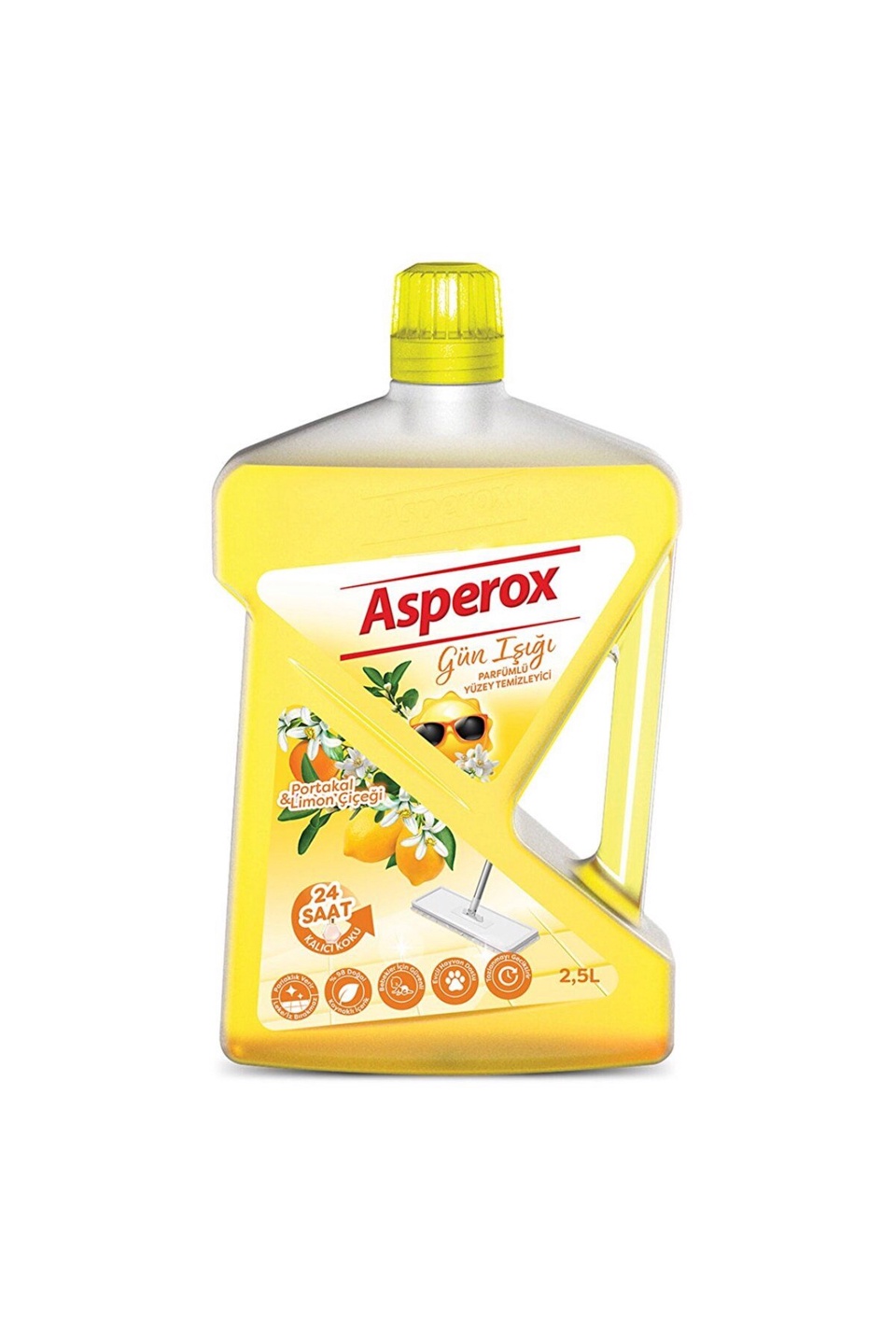 Средство для мытья пола Asperox 2,5 л «Апельсин и лимон» - 350 ₽, заказать онлайн.