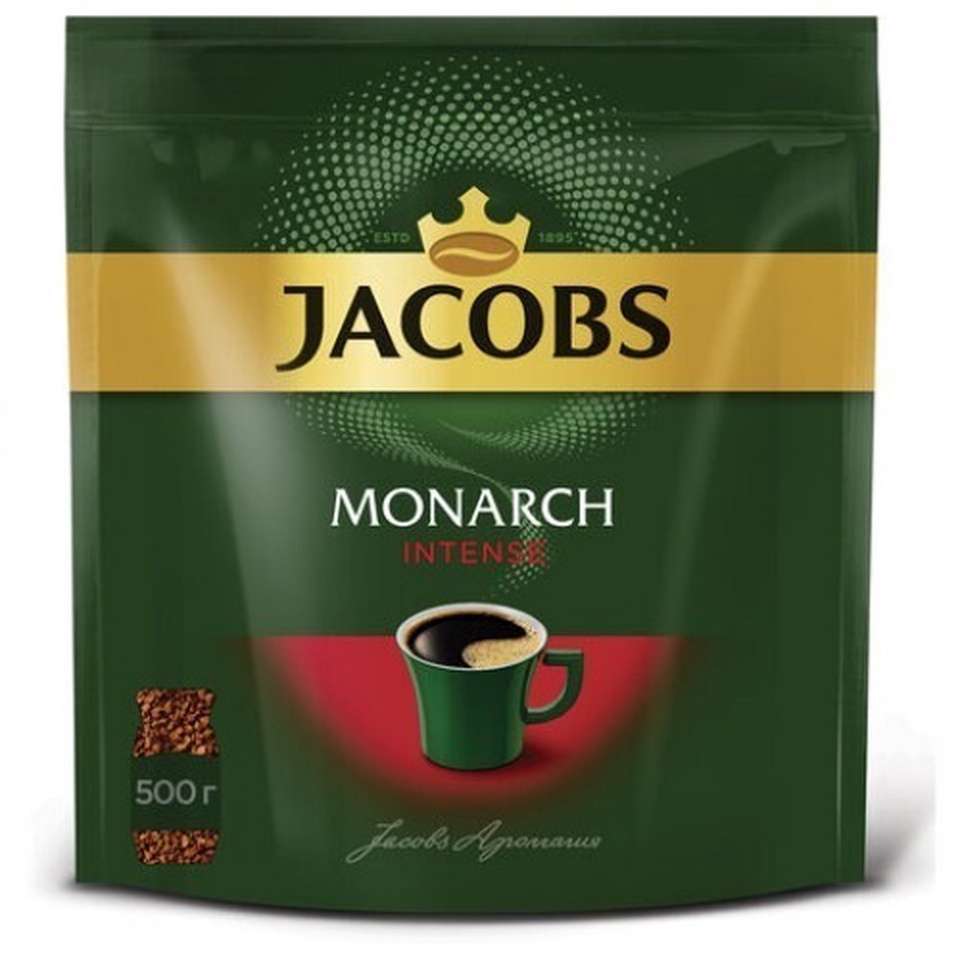 Кофе Jacobs Monarch INTENSE м\у 500г - 761,67 ₽, заказать онлайн.