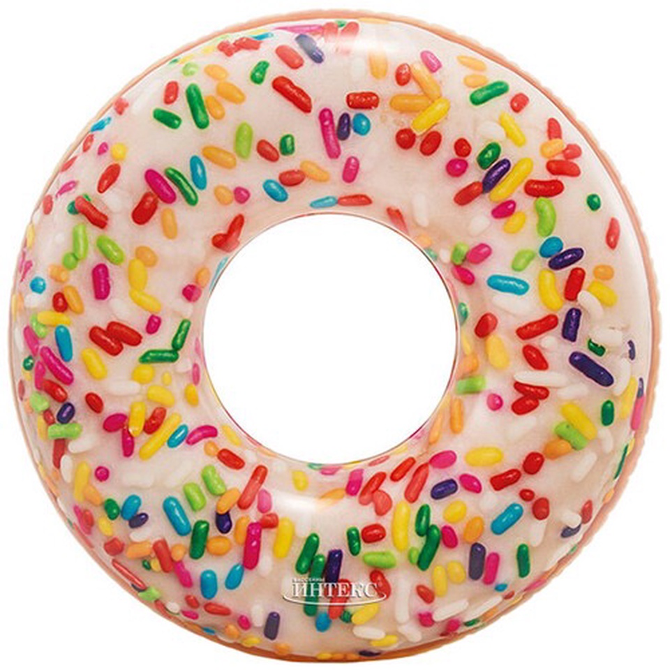 Большой надувной круг Пончик с глазурью 99 см - 550 ₽, заказать онлайн.