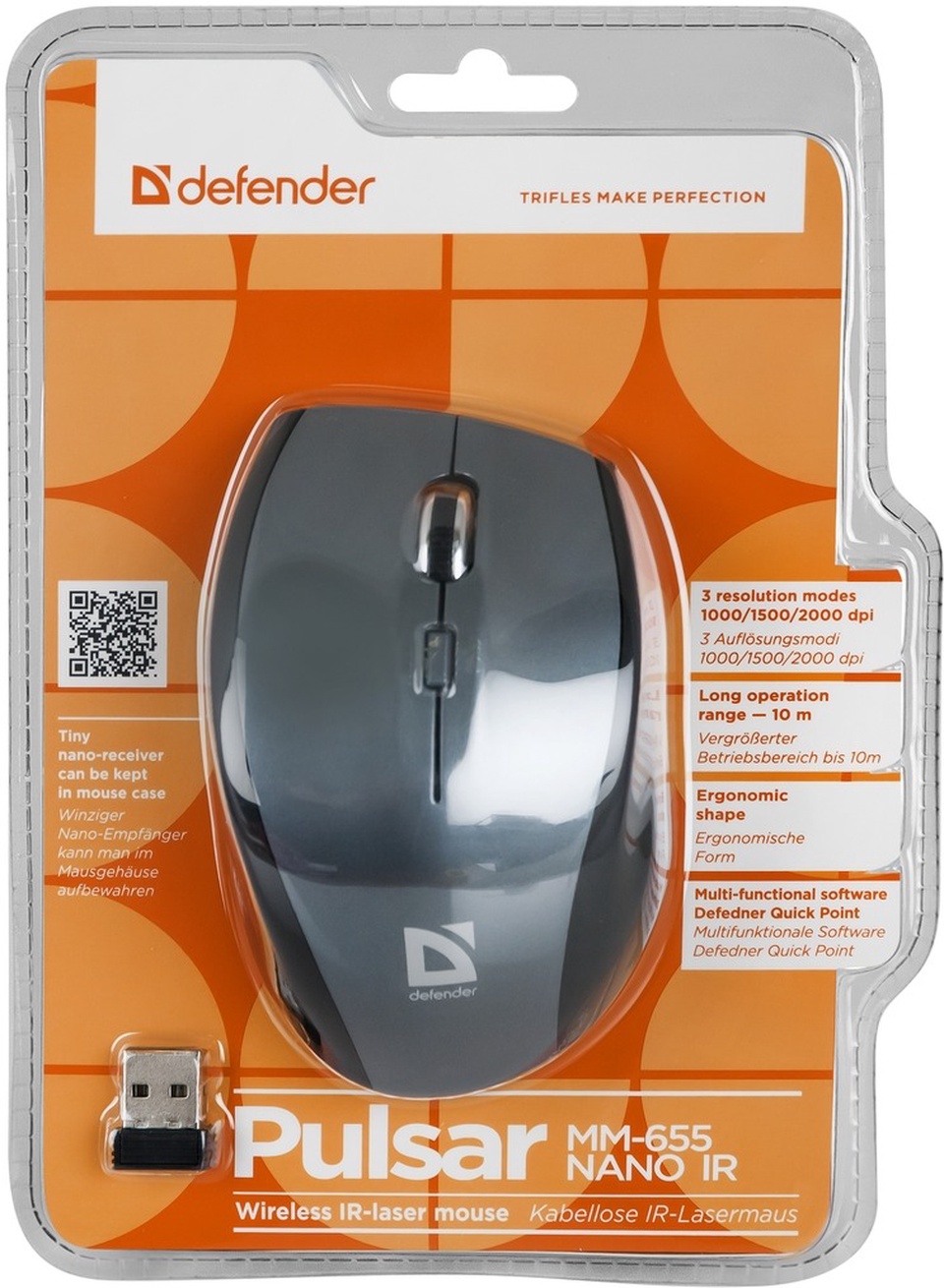 Беспроводная мышь Defender Pulsar MM-655 - 800 ₽, заказать онлайн.