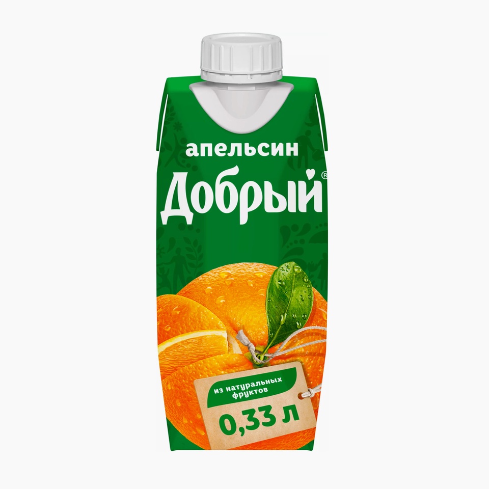 Сок Добрый апельсин 0,33 л. - 70 ₽, заказать онлайн.