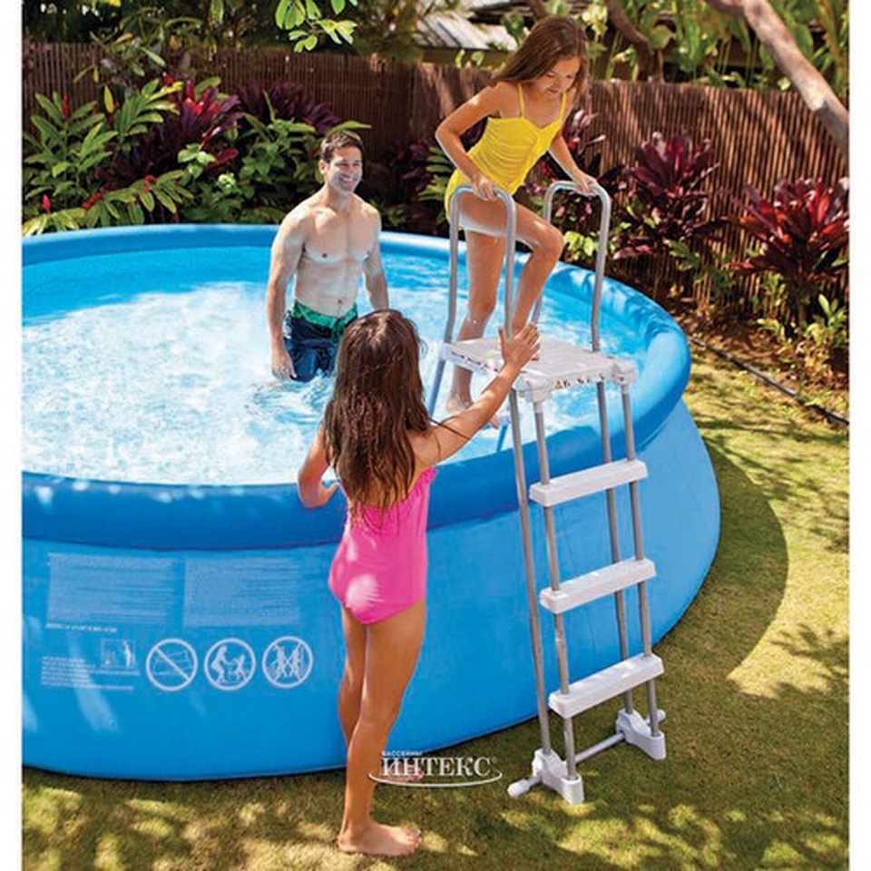 Лестница для бассейна со съемными ступенями, 91-107 см - 6 000 ₽, заказать онлайн.